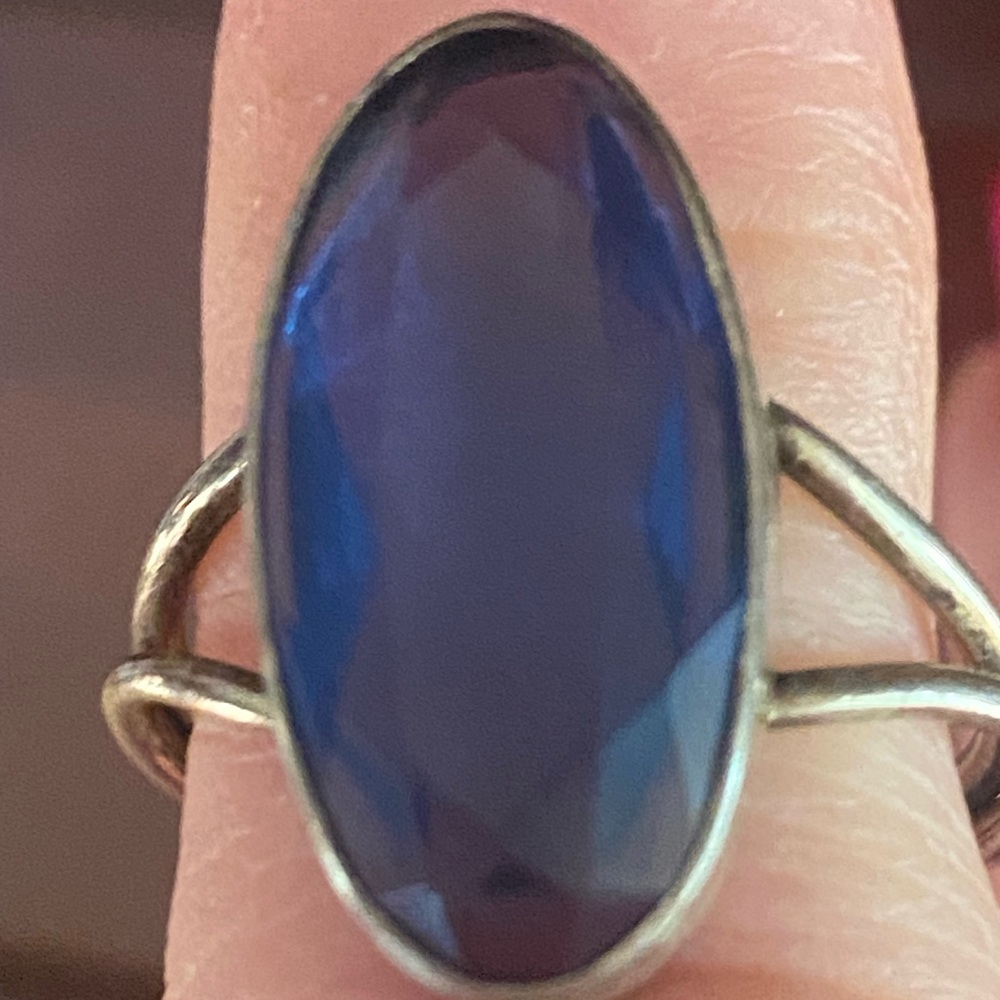 Blue stone ring - Picture 6 of 6